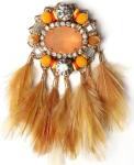 Fashion Women Accessories Crystal Custom Letter Rhinestone Brooch Pins, new