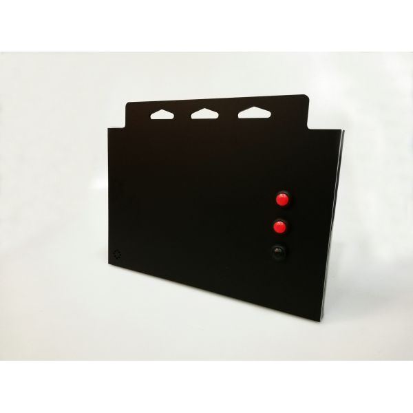 PIR motion sensor and battery operated 7 inch video screen for hanging on shelves/stands/POS displays
