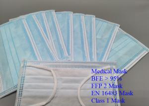 Wholesale Low Breath Resistance Disposable Medical Mask For Filtering Dust Pollen Bacteria from china suppliers