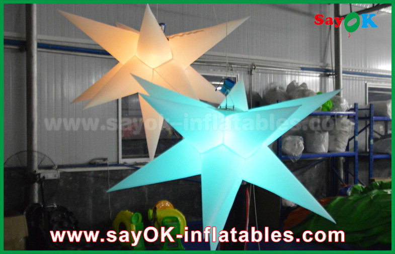 Durable Inflatable Lighting Decoration , Inflatable Star With Led Light