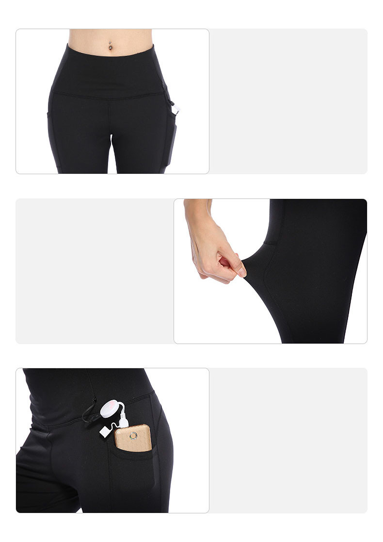 Fleece Lined Electric Heated Pants Warm Women Long Trousers