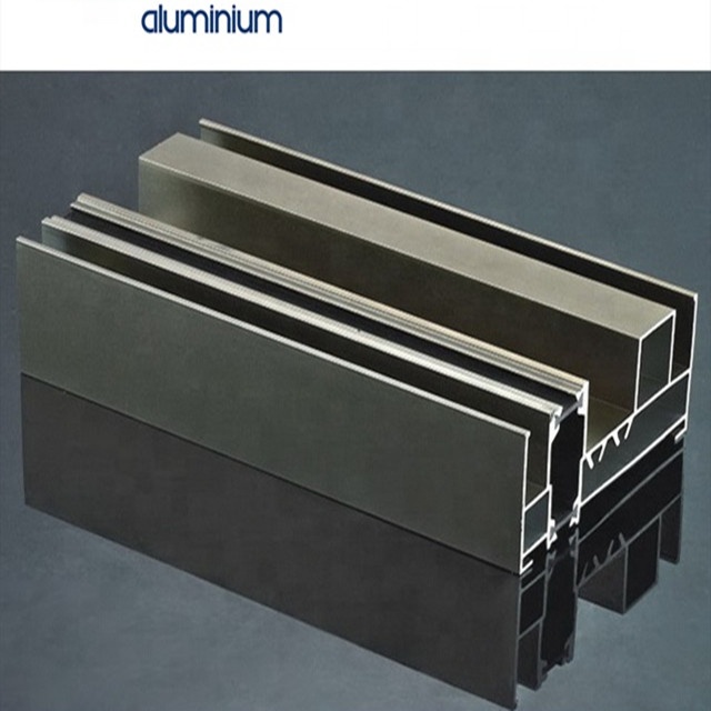 USA standard anodized silver white black solar rail aluminum profiles