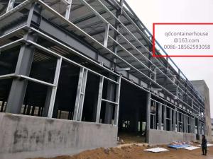 Wholesale Hot Dip Galvanized Fireproof Steel Warehouse Construction With 2 Level Long Lifespan from china suppliers