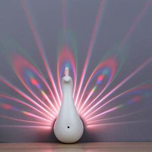 Wholesale Novelty gifts product Peacock projection lamp, attractive peacock lamp wall decoration from china suppliers