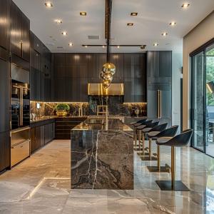 Wholesale Custom Modern Style Solid Wood Kitchen Cabinets Luxury Kitchen Cabinets Set from china suppliers