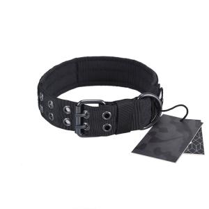 Wholesale 3 Colors Soft Nylon Dog Collar Military Adjustable With Metal D Ring / Buckle from china suppliers