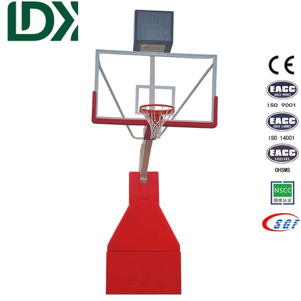 Durable Basketball Equipment Set Electric Hydraulic Folding Basketball Stand
