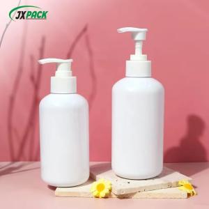 Wholesale PET Plastic Shampoo Bottles 250ml 300ml 500Ml White Pressure Pump Shampoo Bottle from china suppliers