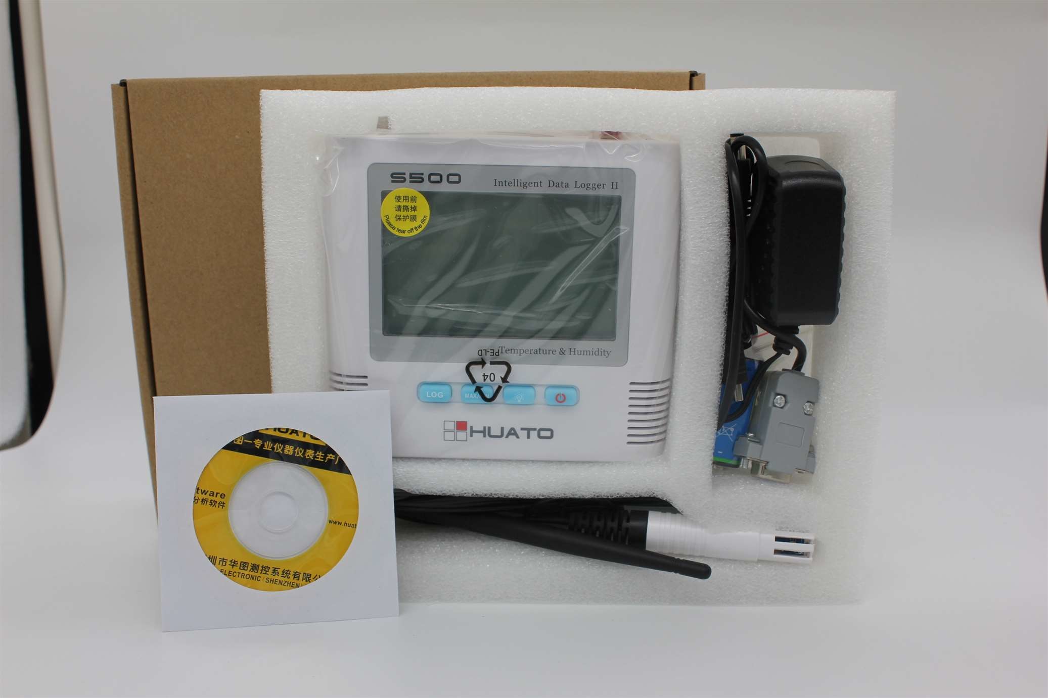 Wireless Temperature And Humidity Data Logger Wifi With Internal Temperature Sensor