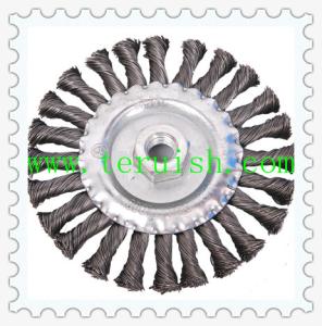 Wholesale Twist Knotted Hole Flat Wire Wheel Brushes TRT02 from china suppliers