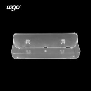 Wholesale 8-10kg Patented Adhesive Shower Caddy 320mm Clear Bathroom Wall Mounted Caddy Longer Basket from china suppliers
