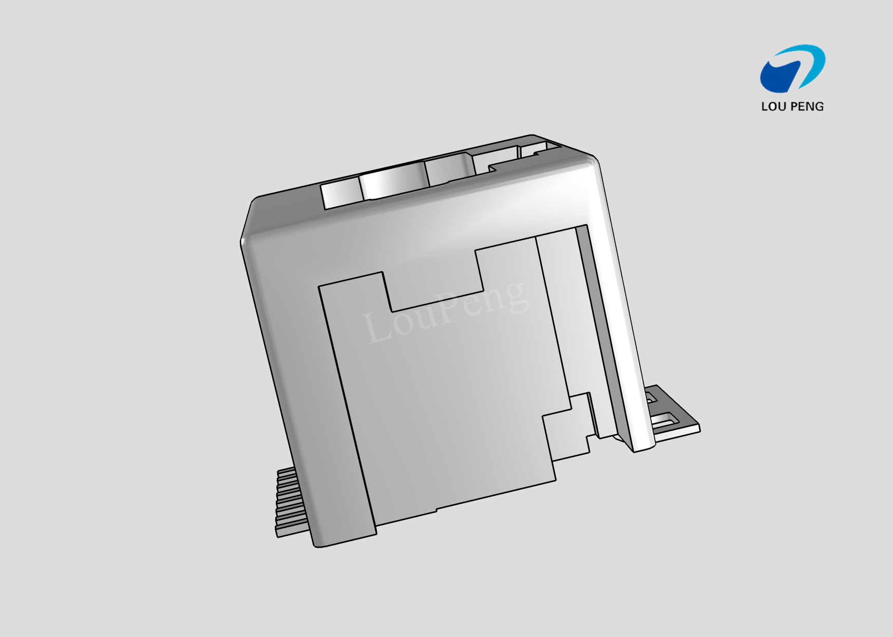 RJ45 Connectors, RJ45, Single Port, Port Matrix Configuration 1 x 1, RJ Type Jacks & Plugs,SMT