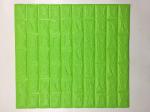 Pe 3d Foam Wall Stickers Green Colour Antibiosis
