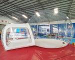 Single Tunnel Clear Dome Inflatable Crystal Bubble Tent