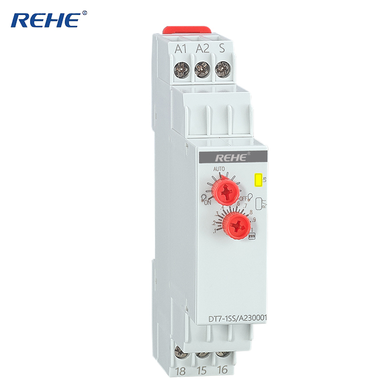 DT7-1SS Din Rail Delay OFF Programmable Staircase Switch with Signalling before Switch off AC 230V Relay