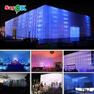 Wholesale Waterproof Oxford Cloth Large LED Light Inflatable Party Event Tent For 200 People from china suppliers