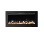 Electric 1500w 50" Decorative 15 Colors Flame Wall Mounted Recessed LED