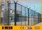 Antirust Welded Security Fencing 50x100mm Mesh Opening For Airport Highway