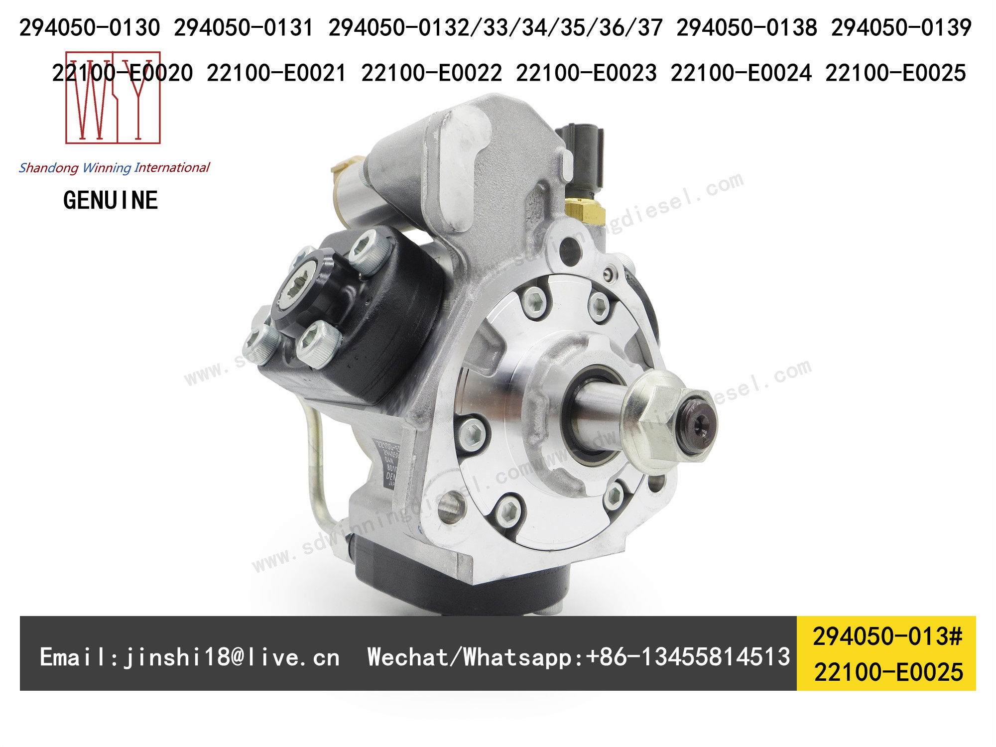 DENSO GENUINE AND BRAND NEW DIESEL FUEL PUMP 294050-0130, 294050-0139, 294050-0760, 22100-E0020, 22100-E0025