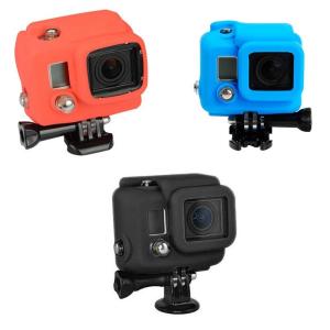 Wholesale 5 Colors Soft Silicone Protective Housing Case Cover For GoPro Hero Go Pro 4 3+ Camera Accessories from china suppliers
