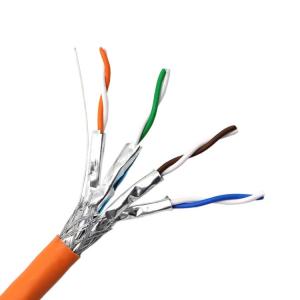 Wholesale OEM Cat7 Lan Cable 4 Pair 23AWG , Bare Copper 305m SSTP Network Cable Shielded from china suppliers