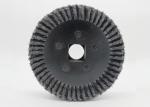 Heavy Duty Twisted 12 Inch Knotted Wire Wheel Brush For Metal Tube Rust Removal