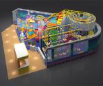 Indoor Playground Equipment For Business , 6m Soft Play Slide And Ball Pit
