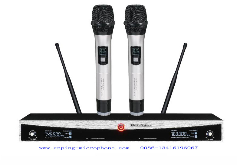 X11 fixed frequency wireless microphone system UHF Dual channel rack mountable very low price