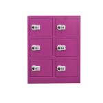 No USB Cable Mobile Phone Storage Cabinet , Strengthful Mobile Kiosk Charger