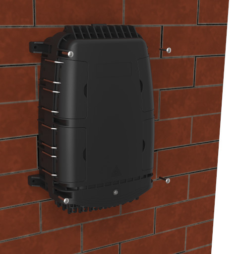 GFS-24QX Fiber Distribution Box IP68 378*255*116mm max 72cores 24 household aerial/wall/pole-mounted