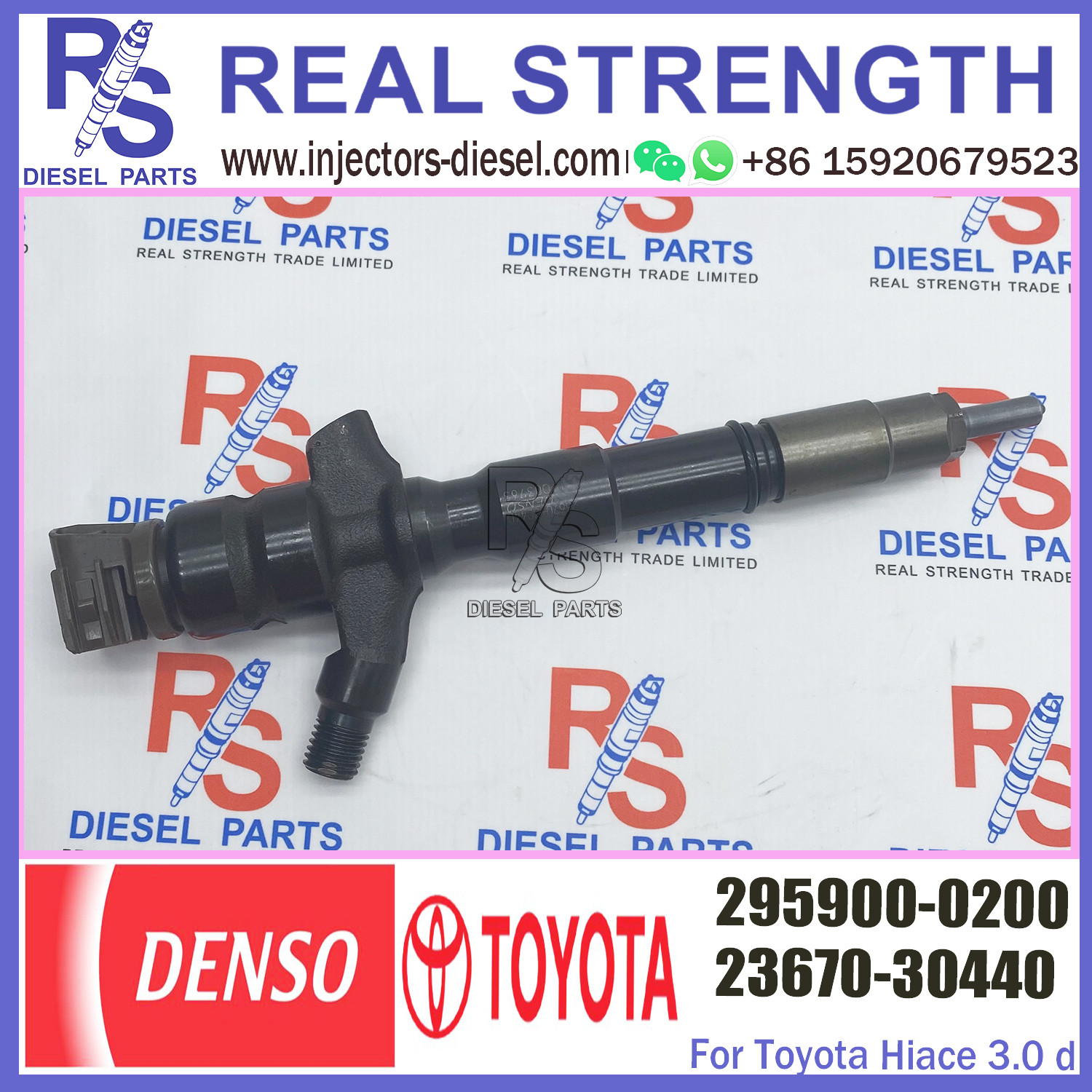 Common Rail Fuel Injector 295900-0200 For Toyota Hiace Dyna 1kd Ftv 23670-30440 23670-39435