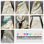 Bamboo Charcoal Wood Veneer Marble Sheet Eco-Friendly And Fire Prevention Indoor