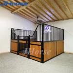 Customized Steel Bamboo portable horse stables Powder Coated Bamboo Fill In Wood