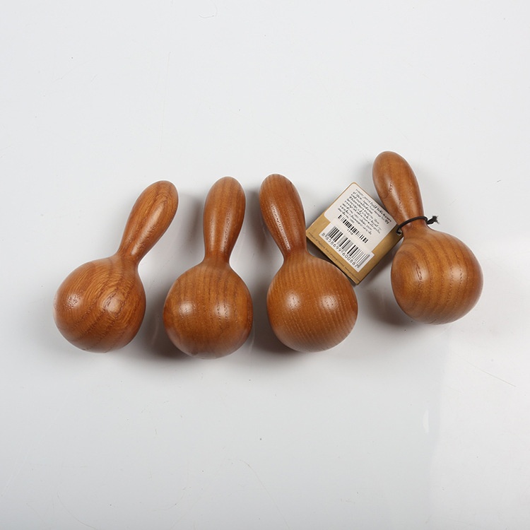 Wooden Handle Gourd Jade Roller for Milk Bath Massage & Facial Essential Oil Whitening Natural Wood Essential Oil Roller