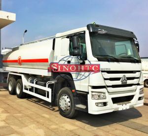 Wholesale 6X4 Stainless Steel Fuel Transport Trucks , 20000 - 25000 Liter Gasoline Tanker Truck from china suppliers