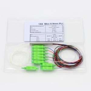 Wholesale 1x8 Steel Tube PVC G657A1 0.9mm 1m SC/APC Fiber Optic Cable Splitter from china suppliers