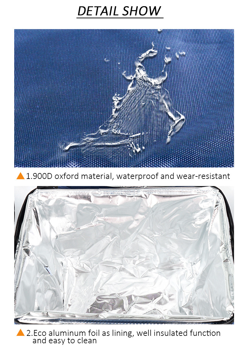 Shoulder Food Lunch Waterproof Insulated Picnic Cooler Bag
