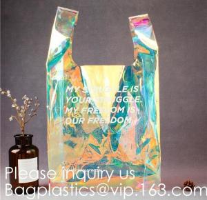 Wholesale Travel Shopping Shoulder Bags, TPU, PVC, EVA, Soft Handle Women Transparent Beach Bags, Drawstring Bags from china suppliers