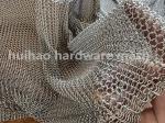 Silver Coated Welded Chainmail Curtain 8mm Round Rings Stainless Steel 316