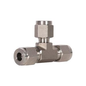 Wholesale Forged SS304/SS316 Stainless Steel Twin Ferrules Inch Tube Fittings 1/16 to 2&quot; 3-Way Union Tee Pipe Fittings Fully Stocked from china suppliers