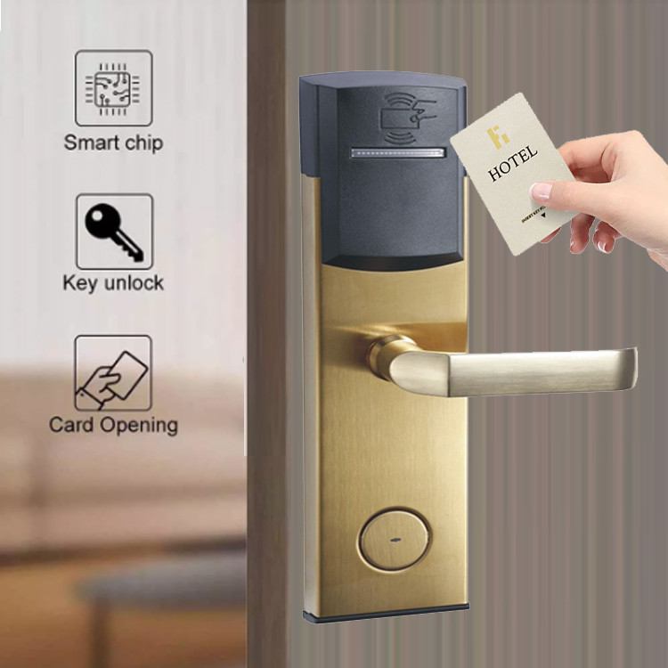 FCC Digital Card Door Lock 4x AA Electronic Card Door Lock System