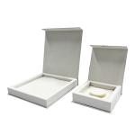 Pink Magnetic Closure Jewelry Box Wrapover Cardboard Box With Magnetic Closure