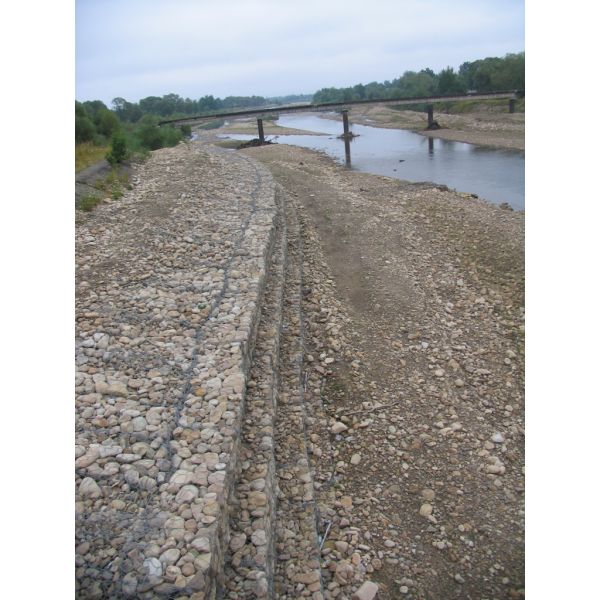 Low Carbon Galvanized Steel Wire Gabion for Water Conservancy Project