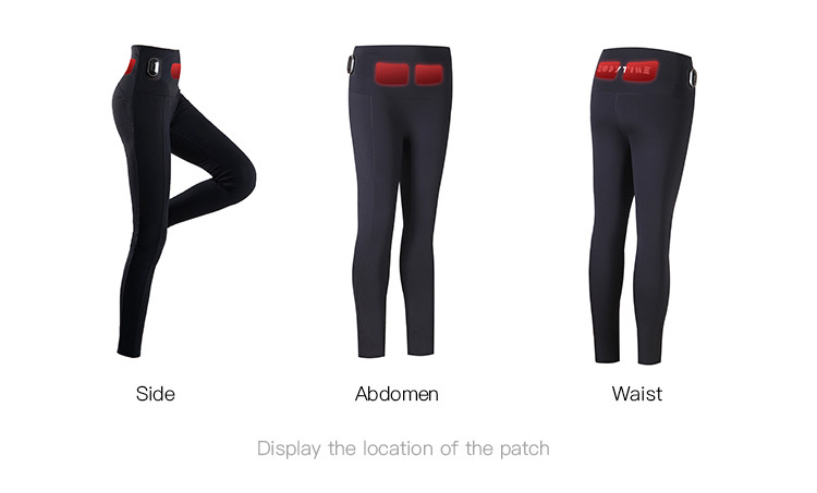 BODYTIME EMS Leggings Black Nylon Soft Breathable And Sporty Tights Women'S Leggings