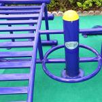 Galvanized Steel Outdoor Fitness Equipment For Adults Crackproof UVresitant