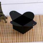 LSX Black Paper Boxes Birthday Wedding Favour Bomboniere Cake Candle Gift Boxes