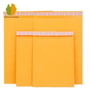 Wholesale Yellow Kraft Paper Bubble Bag 155g Co-Extruded Bubble Shockproof Protection Product Transportation Safety from china suppliers