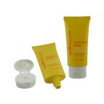 Cheap Empty 50 100 120 150 200 300 ml PE Plastic Cream Glossy Red Squeeze Soft