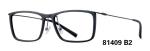 Plastic Light Style Full Rim Eyeglass Frames Metal Temple Square