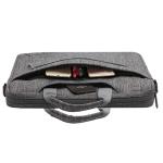 11.6-13.3 Inch Ladies Laptop Handbag With Adjustable Depth Bottom Grey